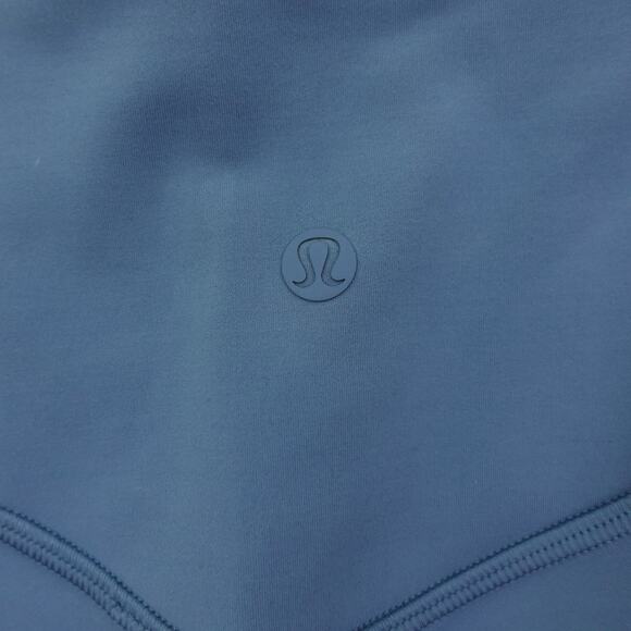 New Lululemon Size 0 Wunder Under Smooth Cover HR Tight 25" WSDN Washed Denim - Picture 4 of 7